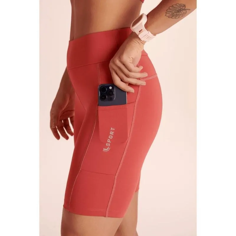 Bermuda Feminina Running Bolso Lupo 76114 G / laranja