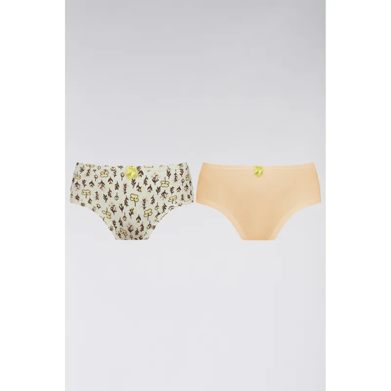 Calcinha Lobinha Estampada Algodão - Kit 2 Tamanho: Até 2 anos | Cor: Sortida
