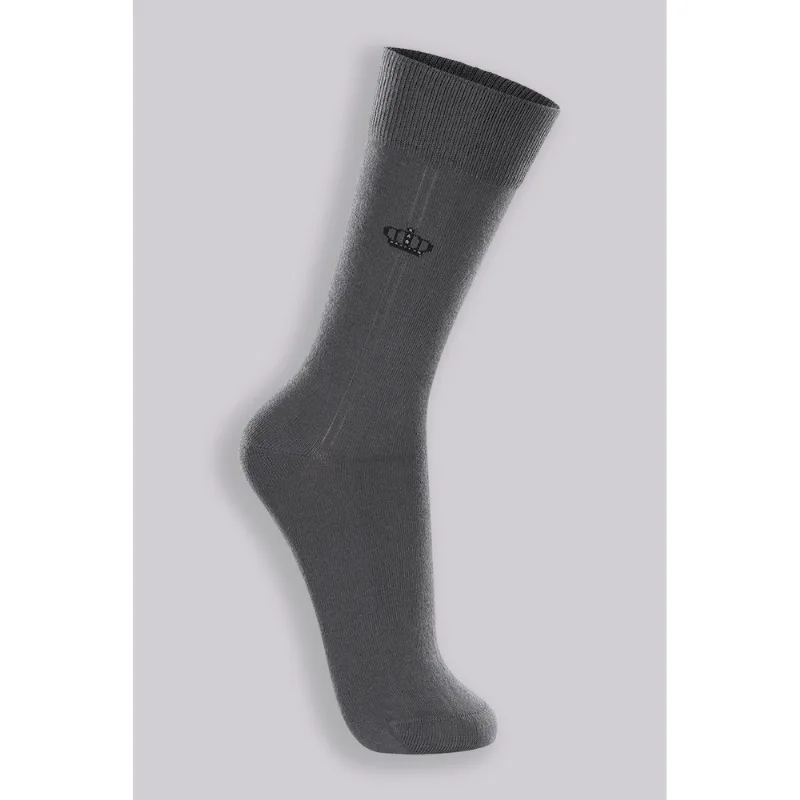 Meia Cano Longo Algodão Masculina Lupo Tamanho: U (Calçados 37 a 44) | Cor: Grafite