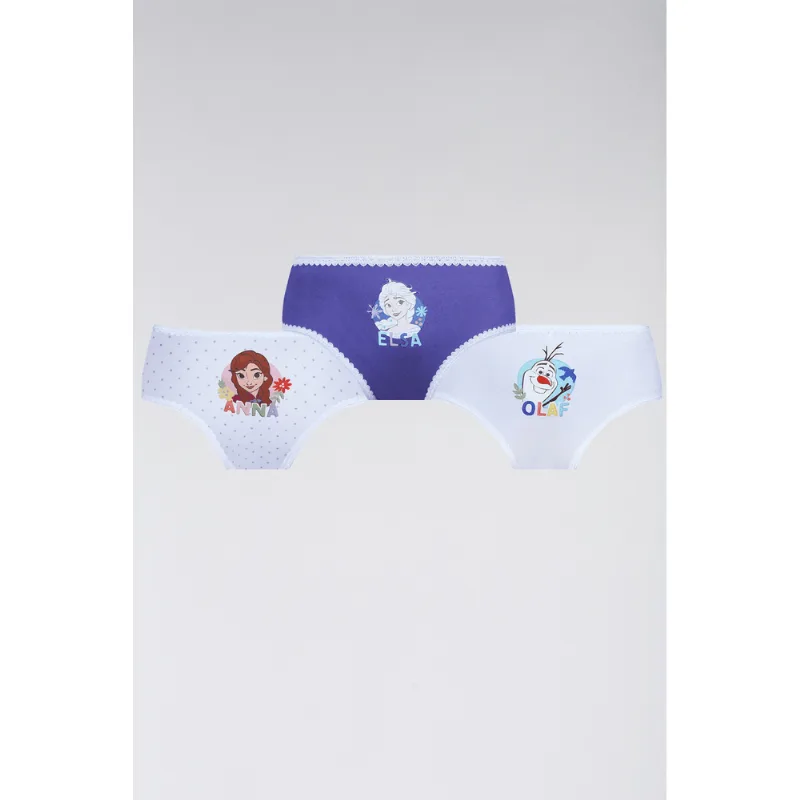 Kit 3 Calcinhas Kids Frozen Algodão Tamanho: Até 2 anos | Cor: Sortida