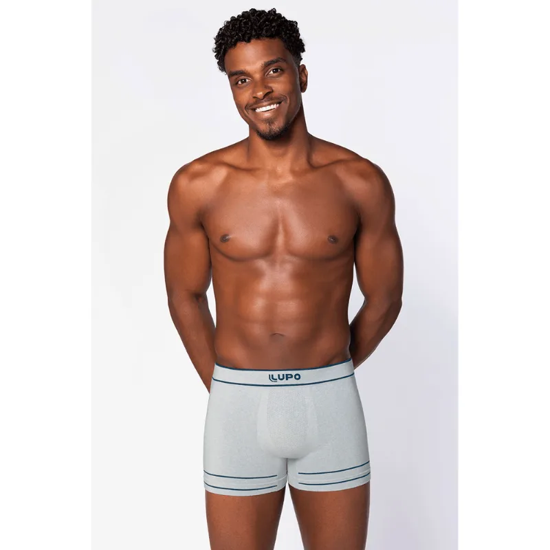 Boxer Algodão Mescla Sem Costura Tamanho: M (42 a 44) | Cor: Cinza