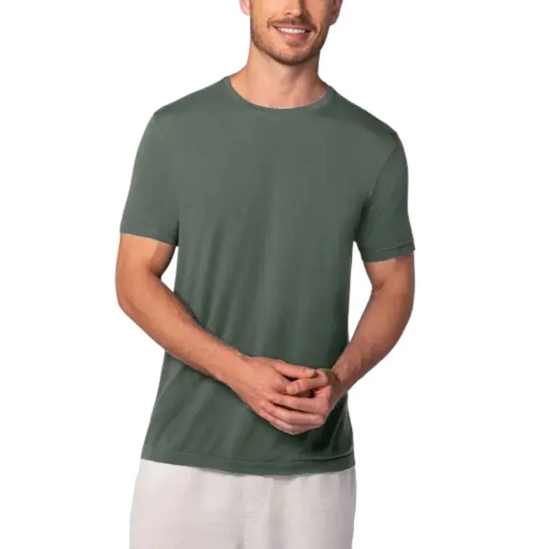 Camiseta Lupo T SHIRT MICROMODAL Sem Costura Masculina M / Verde-Olivia