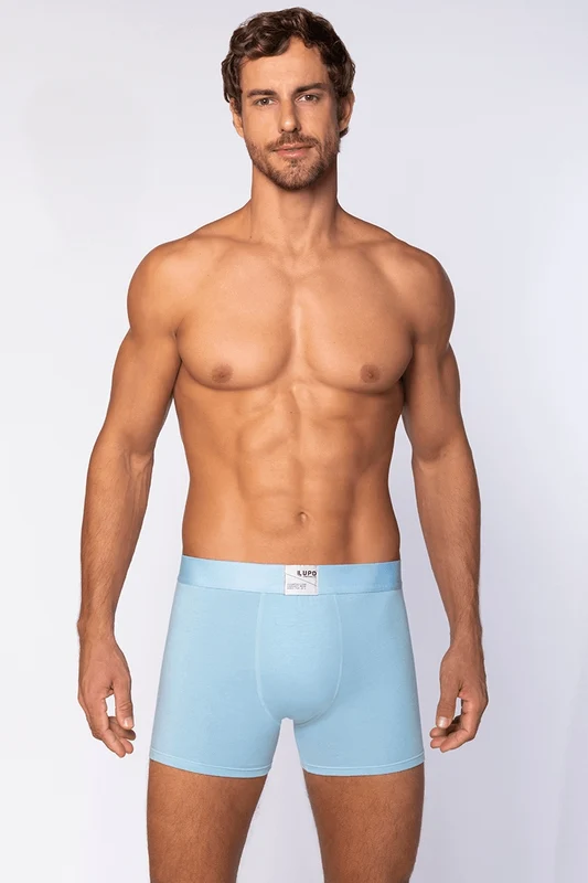 Cueca Boxer Adulto com Elastano Azul / GG (50 a 52)