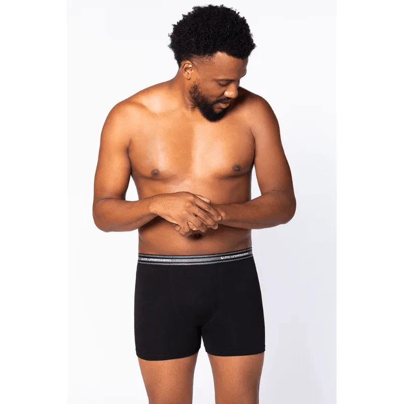 Cueca Boxer Algodão Tamanho Especial Masculina Lupo Tamanho: XXG | Cor: Preto
