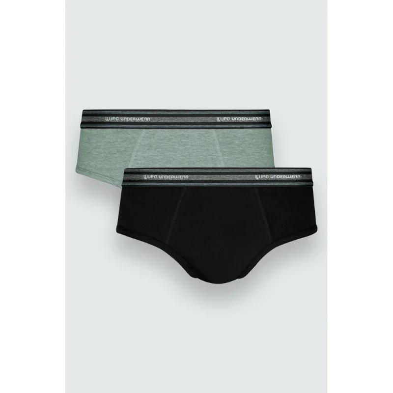 Kit 2 Cuecas Slip Masculina Lupo Tamanho: P (38 a 40) | Cor: Sortida