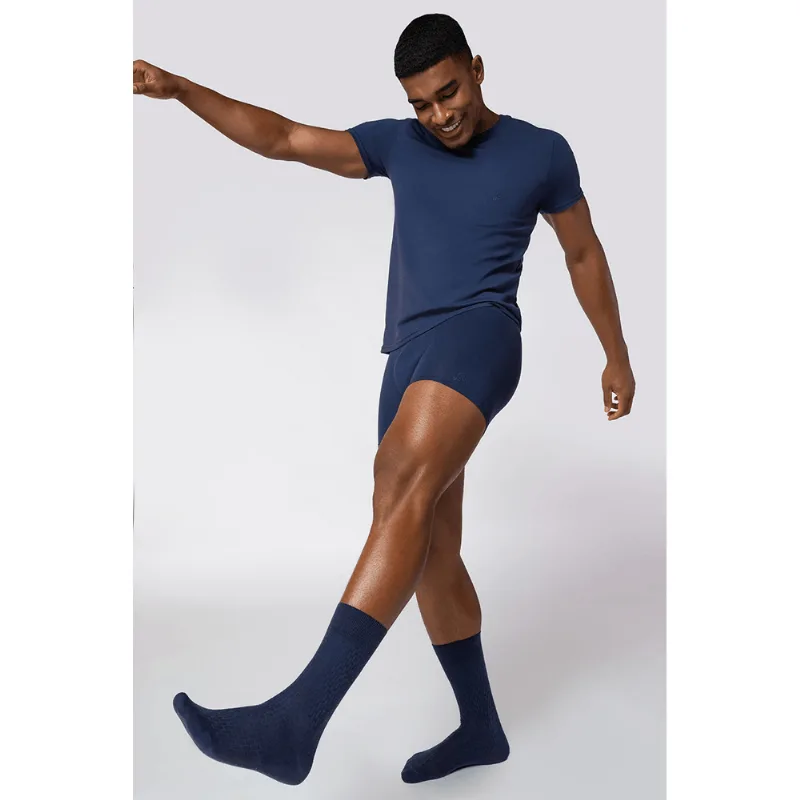 Cueca Cós Embutido Lobo Tamanho: GG (50 a 52) | Cor: Marinho Índigo