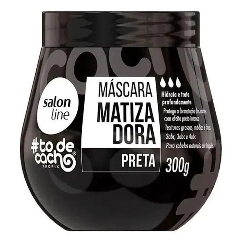 Salon Line Todecacho Máscara Matizadora Preta 300g