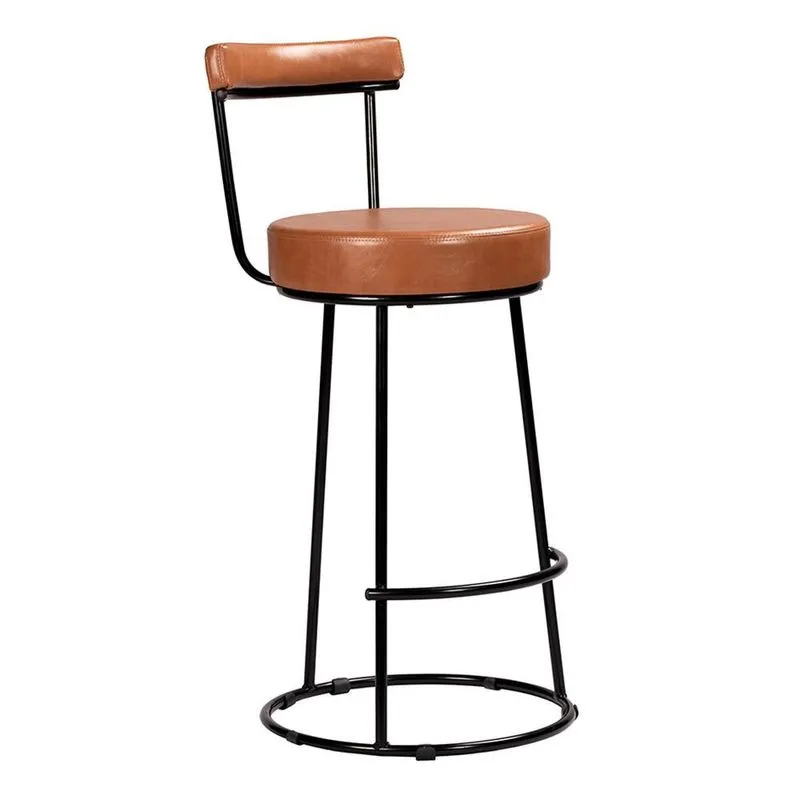 Banqueta Miami 96cm Couríssimo Amarula - Salaone