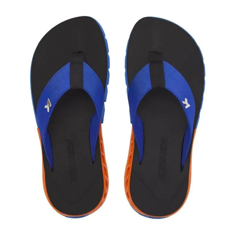 Chinelo Masculino Casual Kenner Couro Azul 38