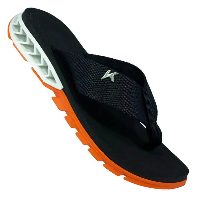 Chinelo Kenner Rakka Masculino CHINELO KENNER RAKKA DBT-03 38 PRETO/LARANJA/BRANCO