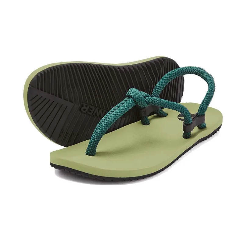 Sandália Kenner Feminina Iara Node Verde Militar