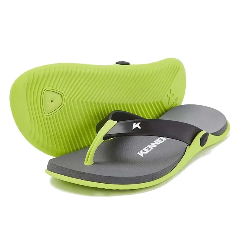 Sandália Kenner Groove P1 Cinza / Verde