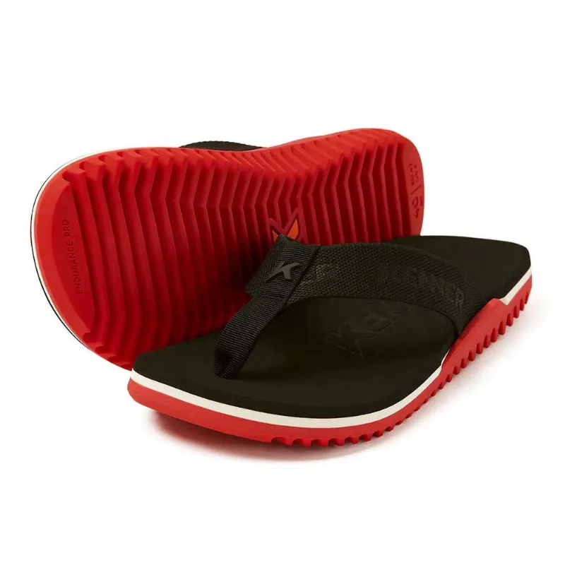 Sandália Kenner NK6 Ampass Preta / Vermelha Vermelho