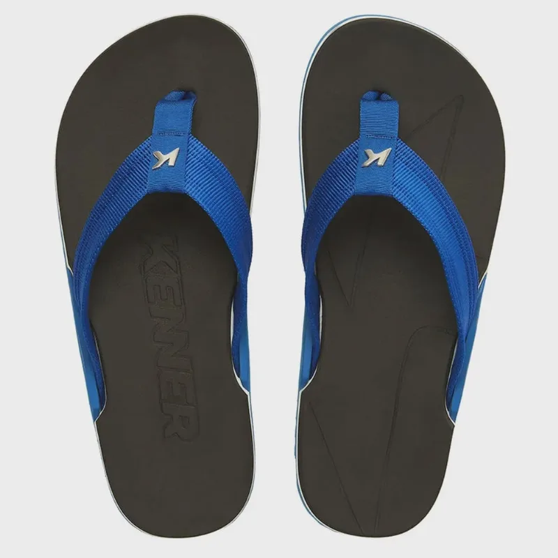 Chinelo Kenner NK6 pro Unissex Preto Azul