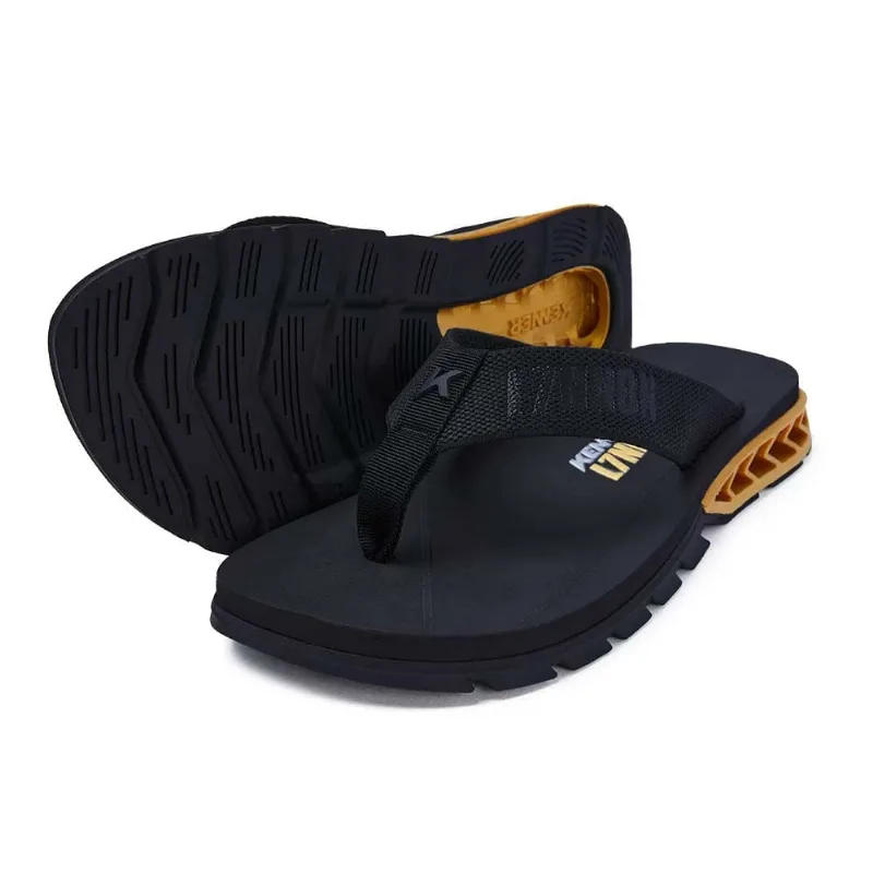 Sandália Kenner Rakka L7 Preto / Dourado