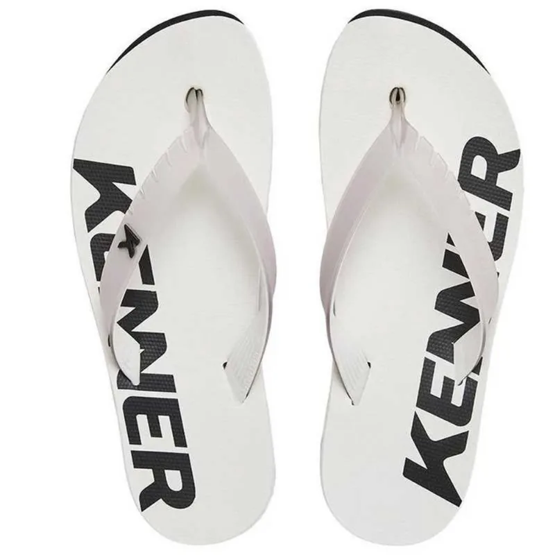 Chinelo Kenner Dnn 04 Red Masculino - Branco e Preto