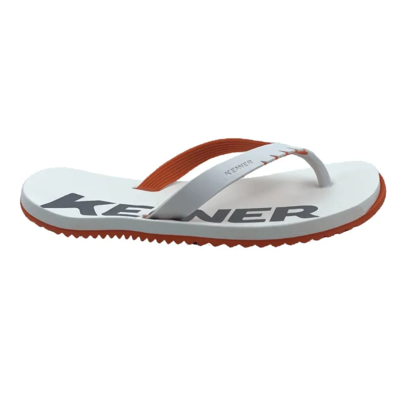 Sandália Kenner Masculina Red Branca com Laranja
