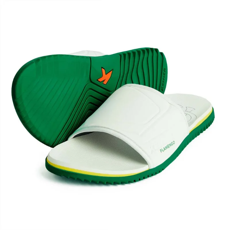 Chinelo Flamengo Sligo Go Branco/Verde/Amarelo DTN-03 Kenner Branco 41
