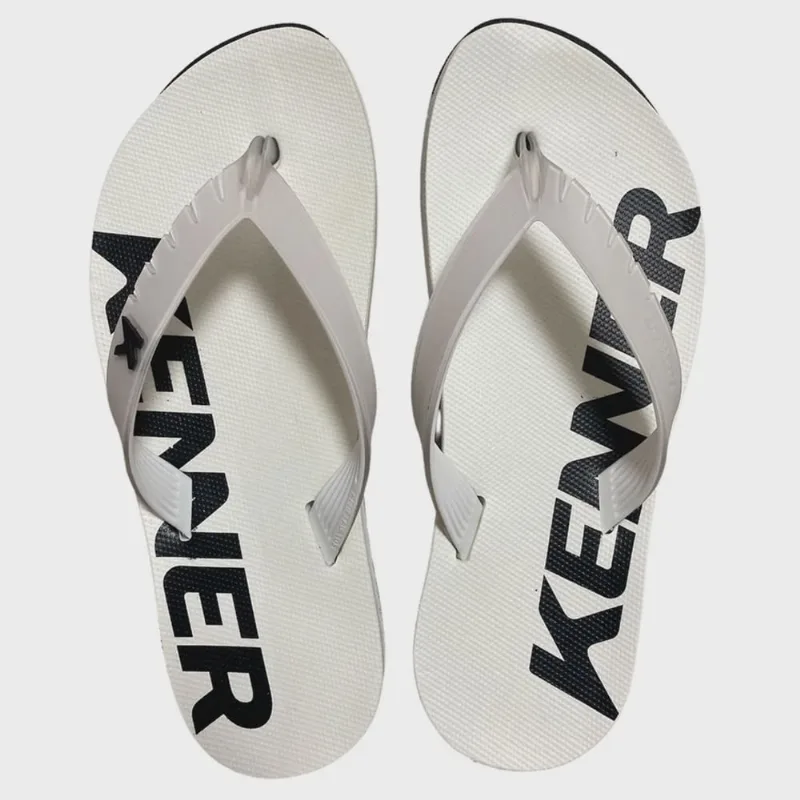 Chinelo Kenner Red Unissex Branco Preto