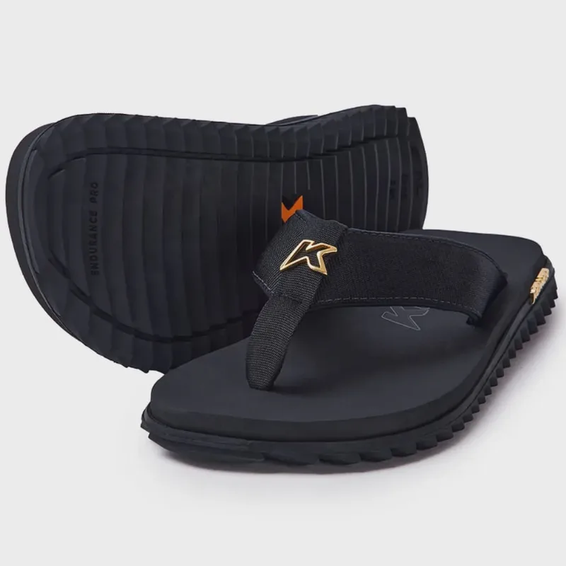 Chinelo kenner Kivah Gold Adulto Masculino Preto Original