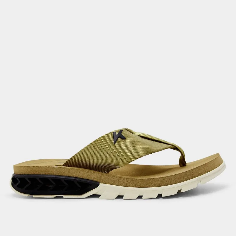 Chinelo Kenner Rakka Unissex - Masculino - Off White+Preto