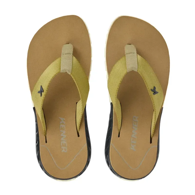Chinelo Kenner Rakka Conforto Nylon Bege Unissex 36