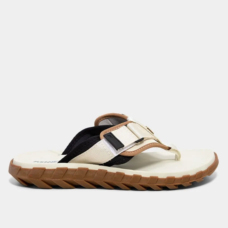 Sandália Kenner L7 Plus Megah Masculina - Masculino - Bege+Off White