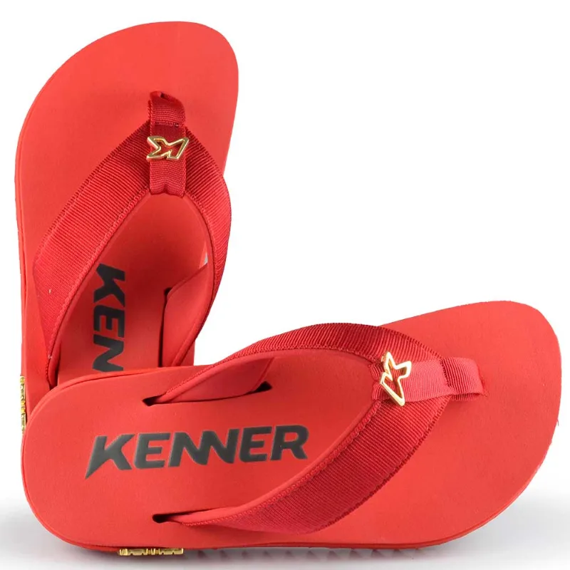 Chinelo Kenner Masculino Kivah 1300022304 10 VERMELHO 40