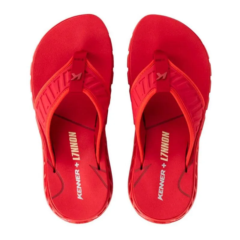 Chinelo Masculino Casual Kenner Rakka Borracha Vermelho 41