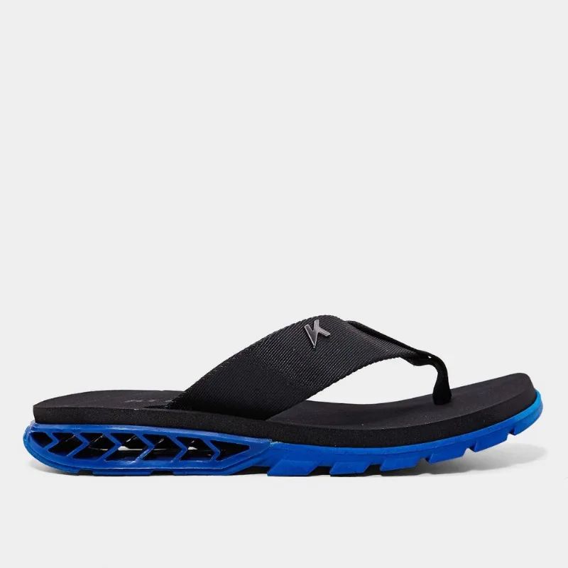 Chinelo Kenner Rakka Unissex - Masculino - Azul+Preto
