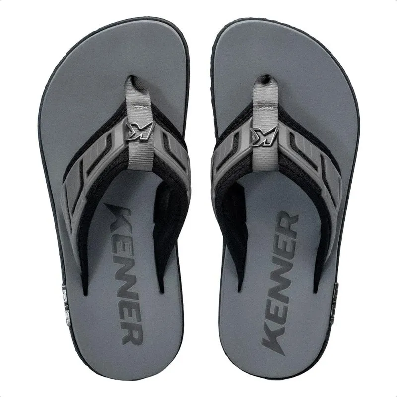 Chinelo Kenner Kivah Full Force Nova 42 / Preto-Cinza