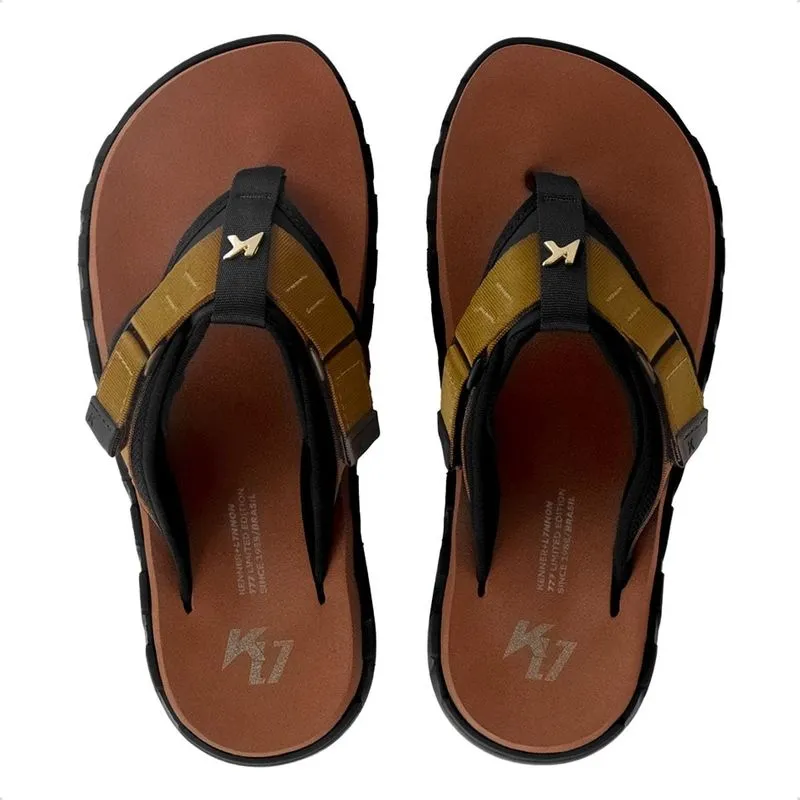 Chinelo Kenner Megah L7 Plus 41 / Marrom-Preto