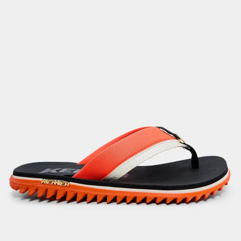 Sandália Kenner Kivah Colors Masculina - Masculino - Laranja+Preto