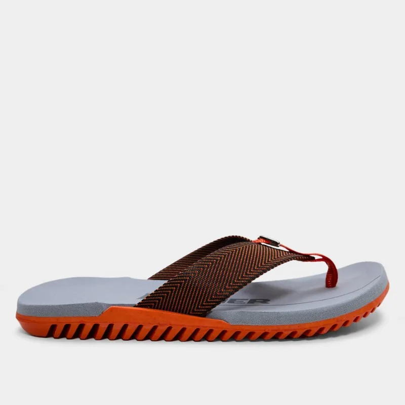 Sandália Kenner Nk6 Masculina - Masculino - Laranja+Cinza