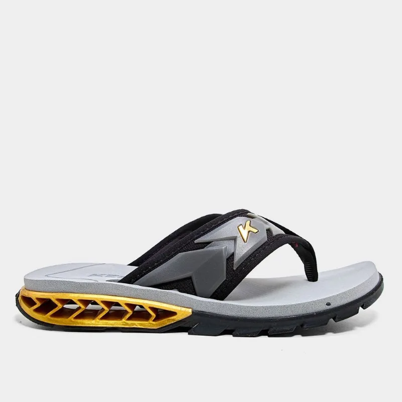 Sandália Kenner Rakka Ultra Full Force Masculina - Unissex - Preto+Dourado