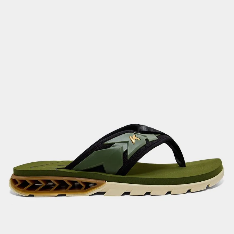Sandália Kenner Rakka Ultra Full Force Masculina - Unissex - Bege+Verde
