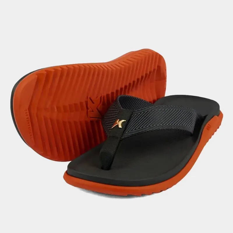 Sandália Kenner Nk7 Masculina - Masculino - Laranja+Preto