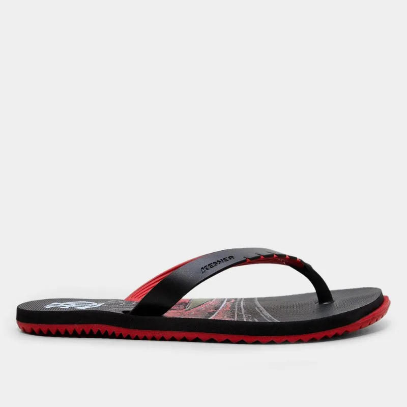 Sandália Kenner Flamengo Red Masculina - Masculino - Vermelho+Preto