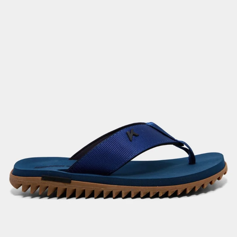 Sandália Kenner Kivah Titanium Masculina - Masculino - Bege+Azul