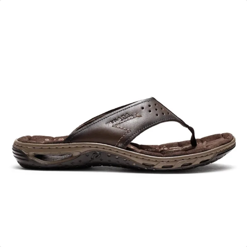 Chinelo Pegada Casual Masculino 40 / Marrom Tabaco
