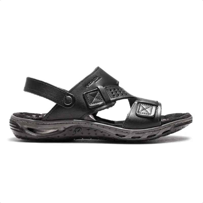 Sandália Pegada Tiras Masculina 38 / Preto