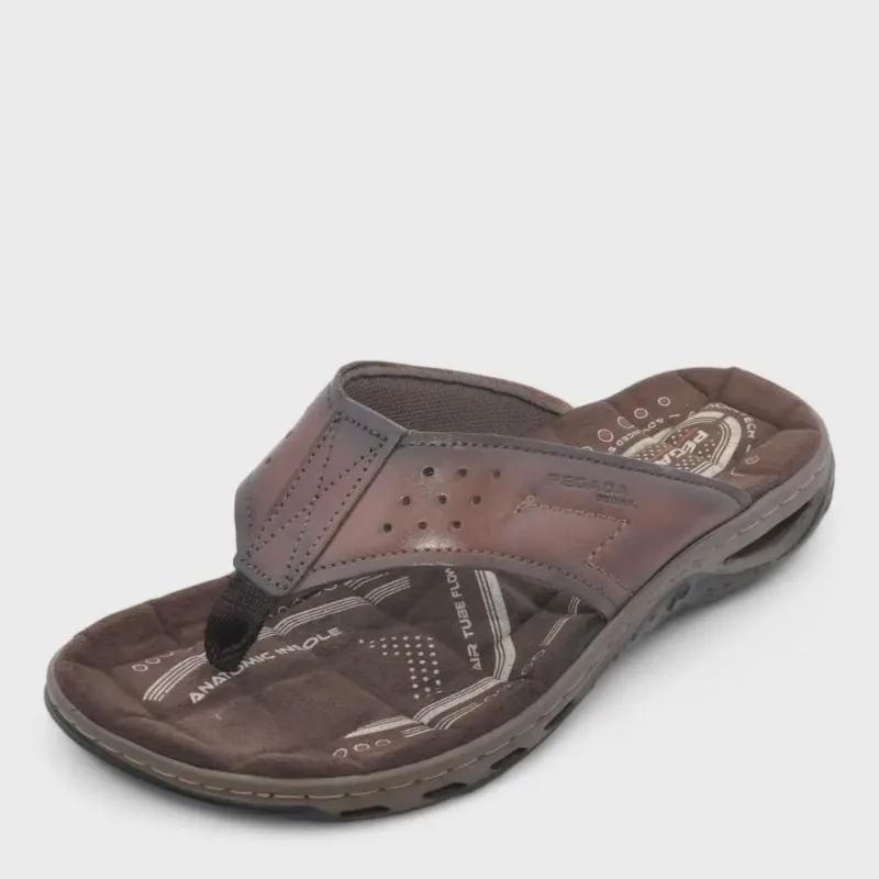 Chinelo Masculino Pegada ref: 131663 couro