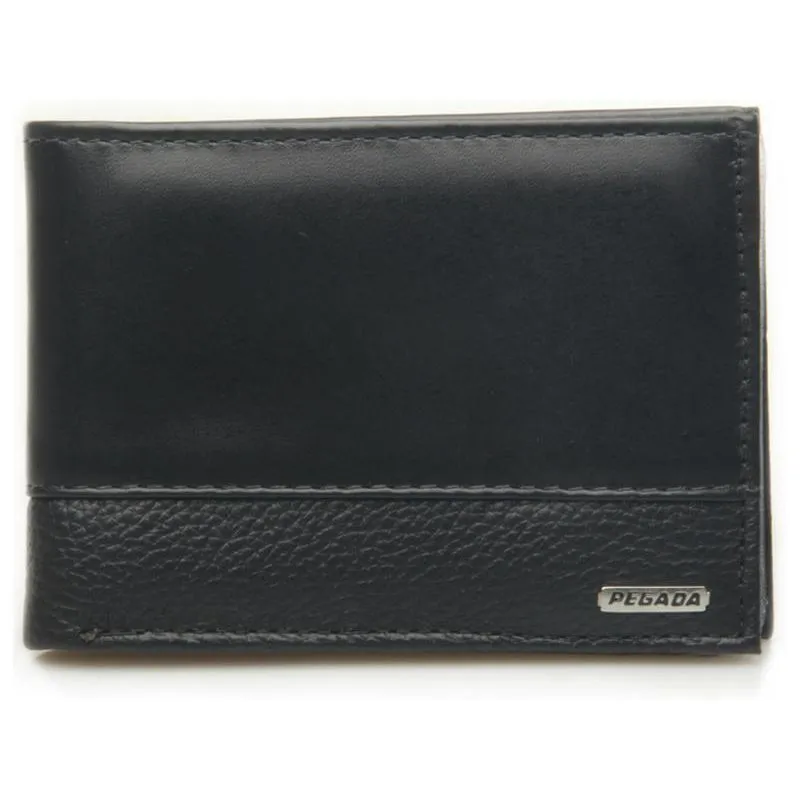 Carteira Pegada Masculina Em Couro Ca 34102 Preto