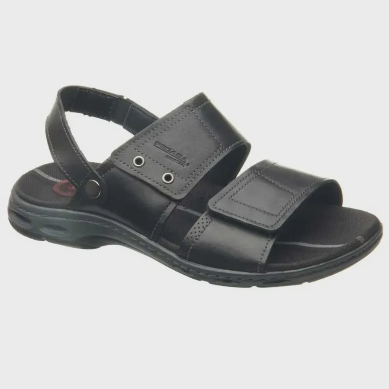 Sandália Papete Masculina Couro Preto Pegada 530645-05