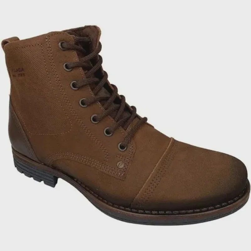 Coturno Masculino em Couro Casual Pegada 180744