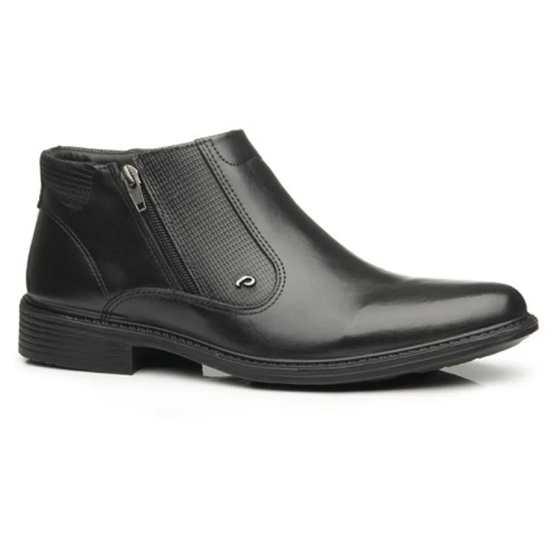 Bota Masculina Couro Pegada Anilina Preto 125354-01