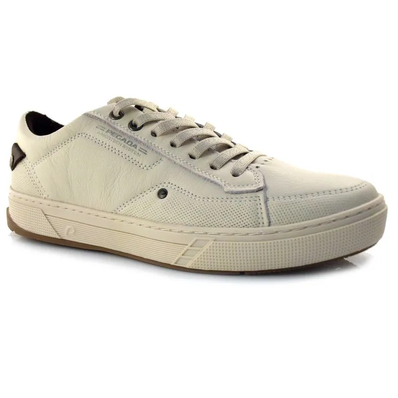 Sapatênis Masculino de Couro Pegada Off White 118910 44