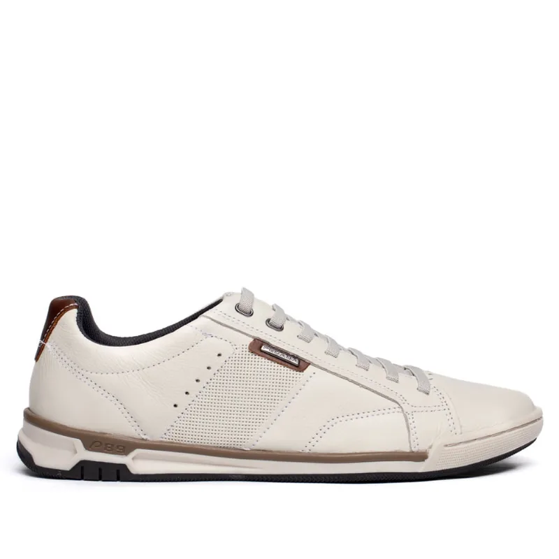Sapatênis Masculino Pegada Couro Daily Off White - 40