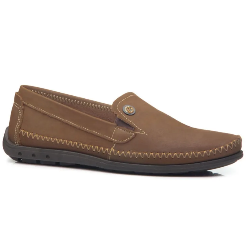 Sapato Mocassim Pegada Sapatilha Masculino Couro 141601