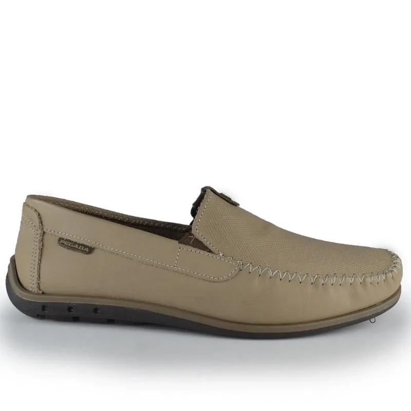 Mocassim Pegada Masulino 141603 06 JEANS AREIA 39
